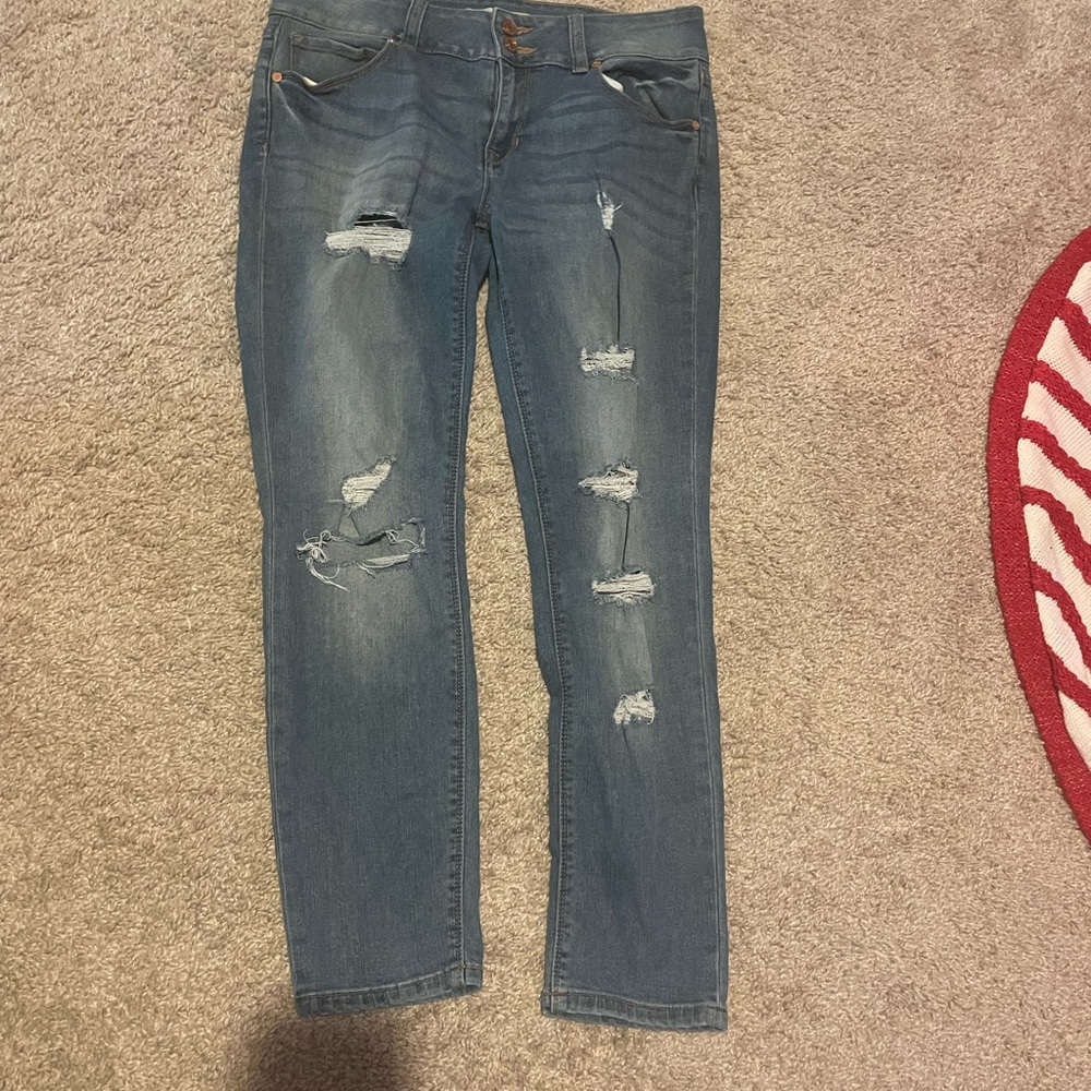 Refuge Distressed Denim Skinny Jeans